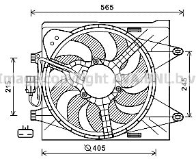 AVA QUALITY COOLING Вентилятор, охлаждение двигателя FT7604